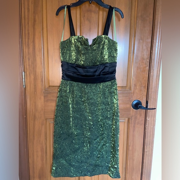 La Chateau Grren and Black Dress - Picture 2 of 14